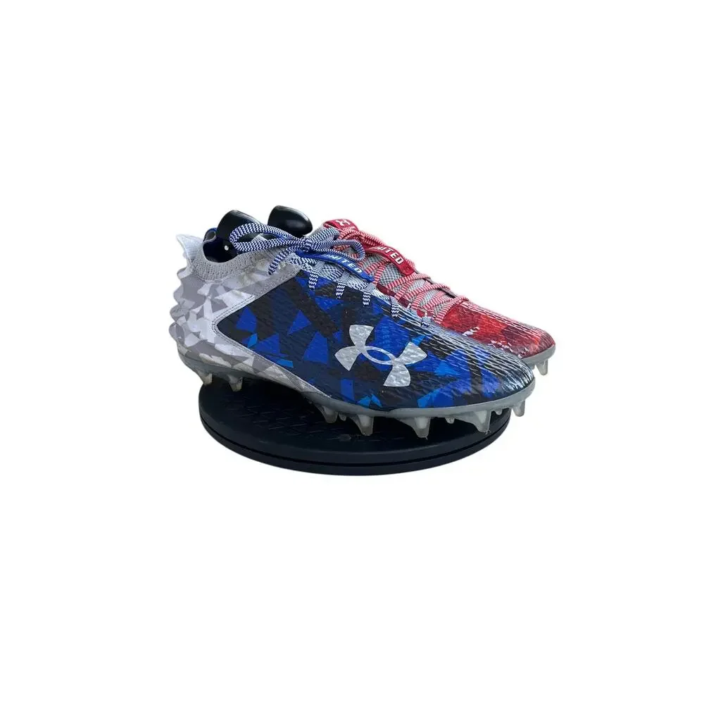 Under Armour Blur Smoke 2.0 LE 'USA' Football Cleats (3026341-100) Size 9